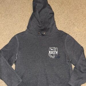 Victoria's Secret PINK Charcoal cropped  Hoodie